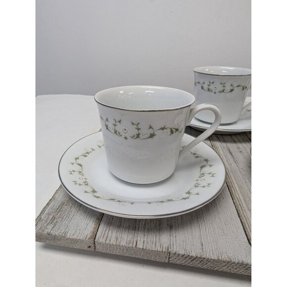 Sheffield China Japan Elegance Set of 4 Teacups and Saucers - Picture 2 of 9